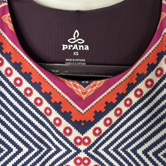 Prana Ariel Dress Womens Size XS Geometric Shelf Bra Racerback - Picture 3 of 10
